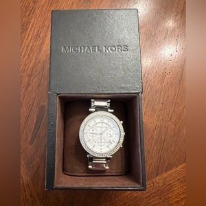 Michael Kors Silver Parker Watch